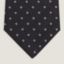 Pois Chevrons tie, ardoise/gris clair