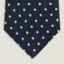 Pois Chevrons tie, marine/blanc