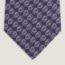 Double Jeu tie, violet/gris foncé/gris clair