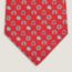 Fer H Cheval tie, rouge/ciel/orange
