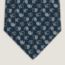 Deux Par Deux tie 7&nbsp;cm, marine/blanc/gris brûlé