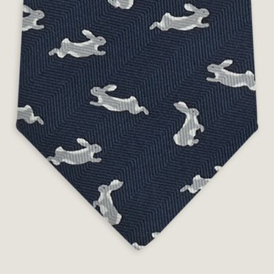 “林中兔影”领带