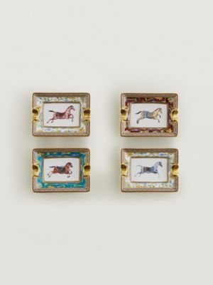 “东方骏马”4件套迷你烟灰缸