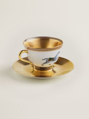 “东方骏马”1号茶杯与杯碟, 视图: 正面图, front, 当前为第3张（共3张）