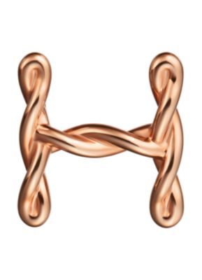 H Torsade, Metallic finish Rose gold