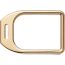 H d'Ancre belt buckle & Reversible leather strap 32&nbsp;mm, Jockey, Metallic finish Permabrass