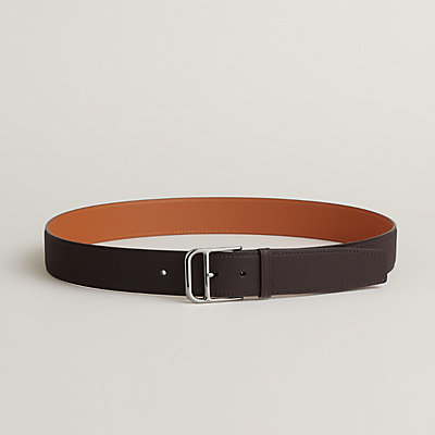 Brown - Palladium plated - Men's Belts | Hermès Mainland China Brown - Palladium plated - Men's Belts | Hermès Mainland China
