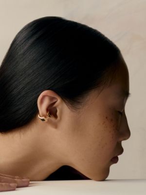 Olympe ear cuff, small model, View: Worn, worn, view 2 of 2
