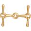 Croisiere belt buckle & Reversible leather strap 24 mm, H Equestre gold