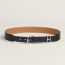 Trench 34 reversible belt, noir/gold