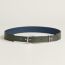 Trench 34 reversible belt, vert de gris/bleu navy, no stock