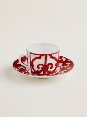 “西班牙阳台”茶杯与杯碟, 视图: 正面图, front, 当前为第3张（共3张）