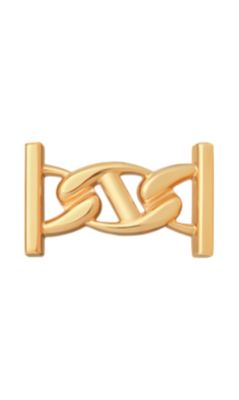 My H, Metallic finish Yellow gold