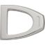 Mini Constance belt buckle & Reversible leather strap 24&nbsp;mm, Cavaliere, Metallic finish Silver