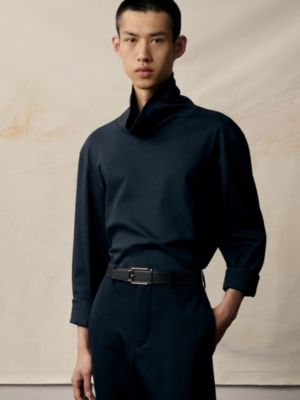 Volte-face reversible belt buckle & Reversible leather strap 32&nbsp;mm, View: Worn, worn, view 5 of 5