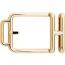 H Striee belt buckle & Reversible leather strap 32&nbsp;mm, Volte-face, Metallic finish Yellow gold plated