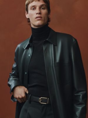 Volte-face reversible belt buckle & Reversible leather strap 32&nbsp;mm, View: Worn, worn, view 6 of 6
