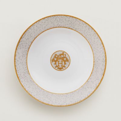 Mosaique au 24 gold round deep platter