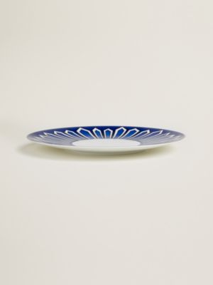 Bleus d'Ailleurs dinner plate, View: front, front, view 3 of 3