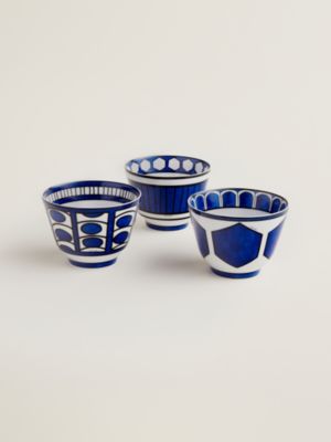 Bleus d'Ailleurs set of 3 bowls (n°&nbsp;1 to 3)