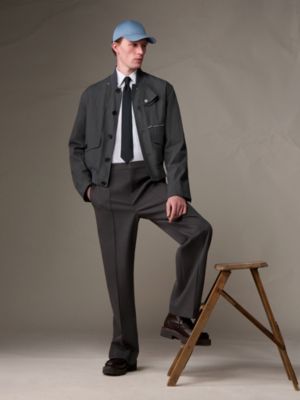 “锚链提花”领带, 视图: 图片：产品佩戴, worn, 当前为第2张（共2张）