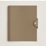 Ulysse MM notebook cover, beige marfa