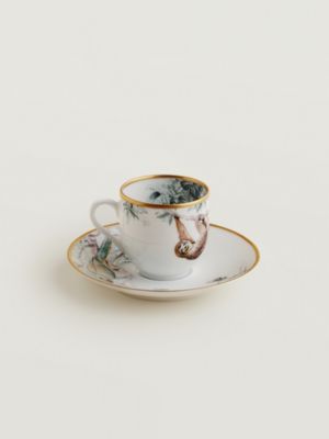 “赤道丛林”咖啡杯与杯碟, 视图: 正面图, front, 当前为第3张（共5张）