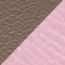Reversible leather strap 24&nbsp;mm, étoupe/mauve sylvestre, no stock
