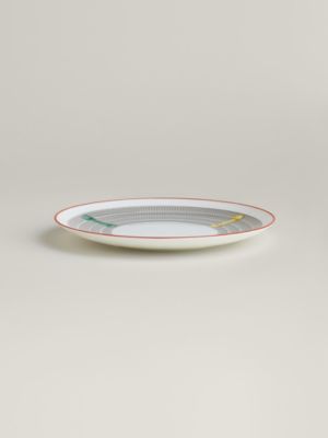 Tressages Equestres dessert plate, View: front, front, view 3 of 3