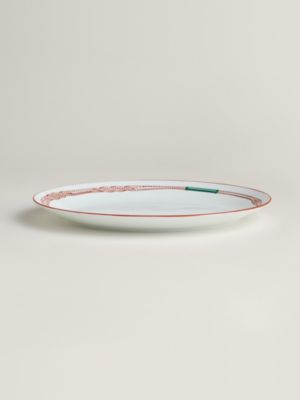Tressages Equestres oval platter, small model, View: front, front, view 3 of 3
