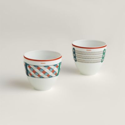 Tressages Equestres平底杯2件套，小号