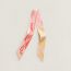 Boucles et Maillons Twilly, rose nacre/rouge/jaune