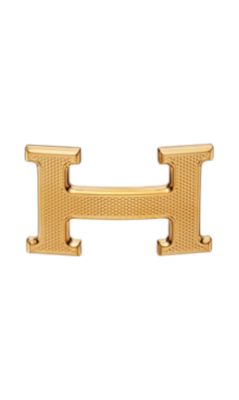 H Guillochee, Metallic finish Yellow gold