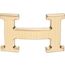 H Strie, Metallic finish Yellow gold