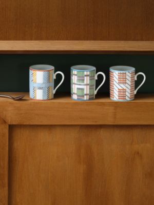 Hidden H set of 2 mugs, View: front, front, view 2 of 3
