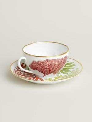 Natures Marines breakfast cup and saucer, View: Back, back, view 3 of 4