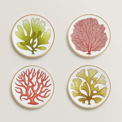 Natures Marines set of 4 bread and butter plates