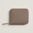 Silk'In Compact wallet, étoupe/bleu paradis/gris perle