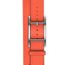 Band Apple Watch Hermès Double Tour 42&nbsp;mm Hapi, orange field