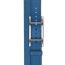 Band Apple Watch Hermès Double Tour 42&nbsp;mm Attelage, bleu de France