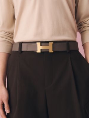 Constance belt buckle & Reversible leather strap 38&nbsp;mm, View: Worn, worn, view 3 of 3