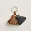 Carmen Uno-Dos key ring, gold/ardoise