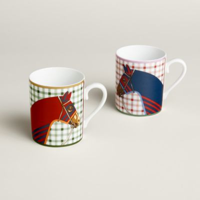 Chevaux a la Couverture 马克杯2件套，1号和2号