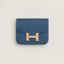 Constance Slim bicolor wallet, bleu tie