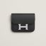 Constance Slim bicolor wallet, noir