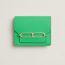 Roulis Slim wallet, vert comics/bleu zellige