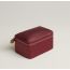 Hermes Travelsilk mini travel cube, rouge H/fauve