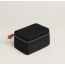 Hermes Travelsilk mini travel cube, noir/fauve