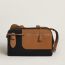 Long Courrier bag, noir/gold