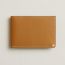 H Sellier card holder, caramel